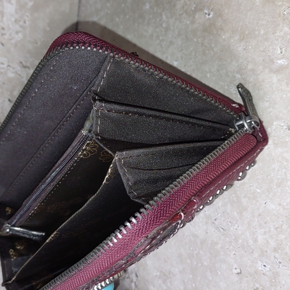 Trinity Ranch by Montana West Embellished Faux Leather Wristlet/Wallet - Picture 8 of 13